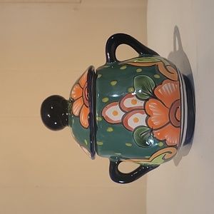 Telavera Mexican Lead Free Handpainted Mini Pot